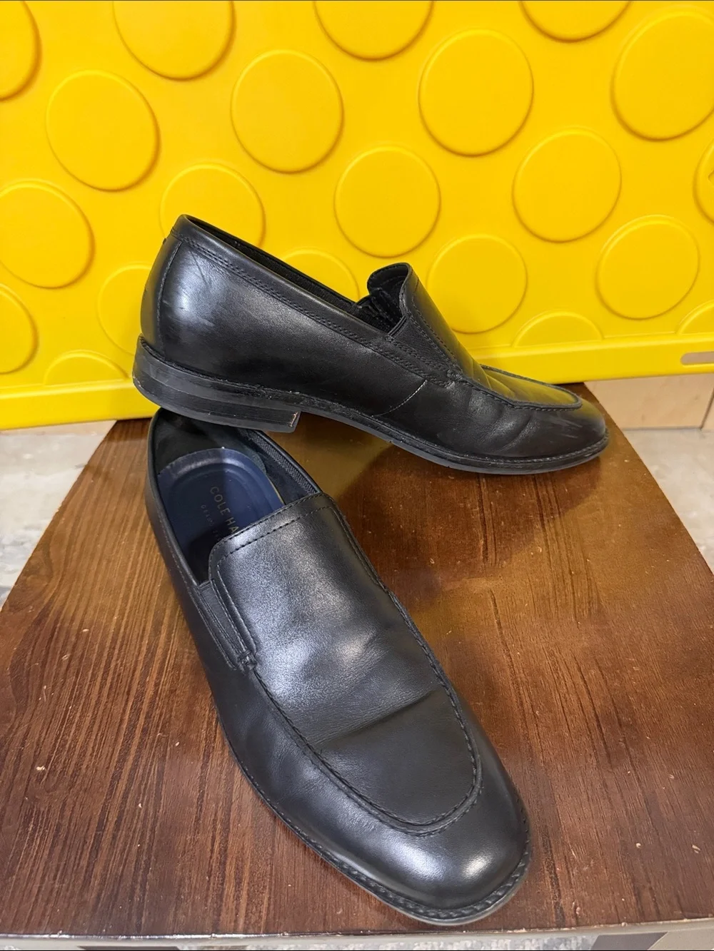 Cole Haan Black Leather Slip-On Loafers — Men’s Dress Casual Size 11